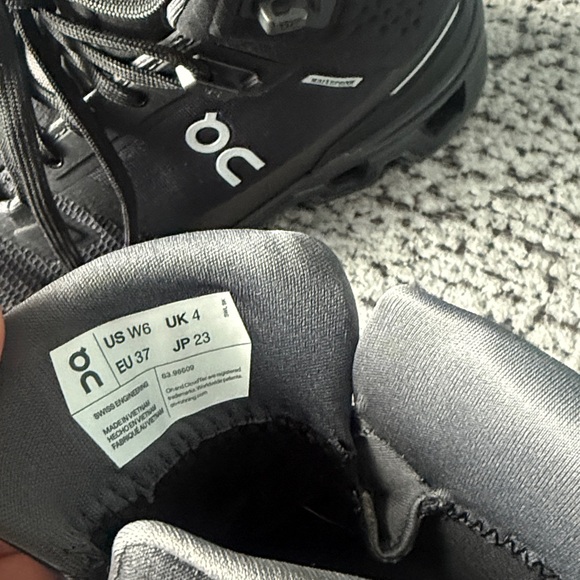 On Running Black and Gray High-Top Shoes - Picture 8 of 13